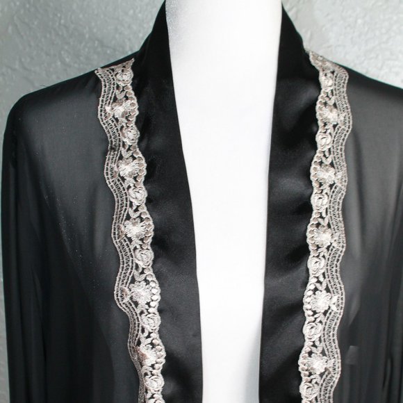 Sheer Lace Robe Duster - Picture 2 of 8